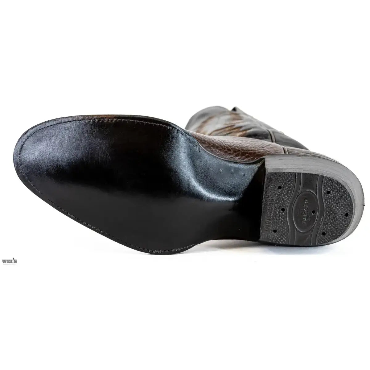 Panhandle Slim/Sanders Men's Cowboy Boots 13" Bullhide Chocolate Cowboy Heel R Toe