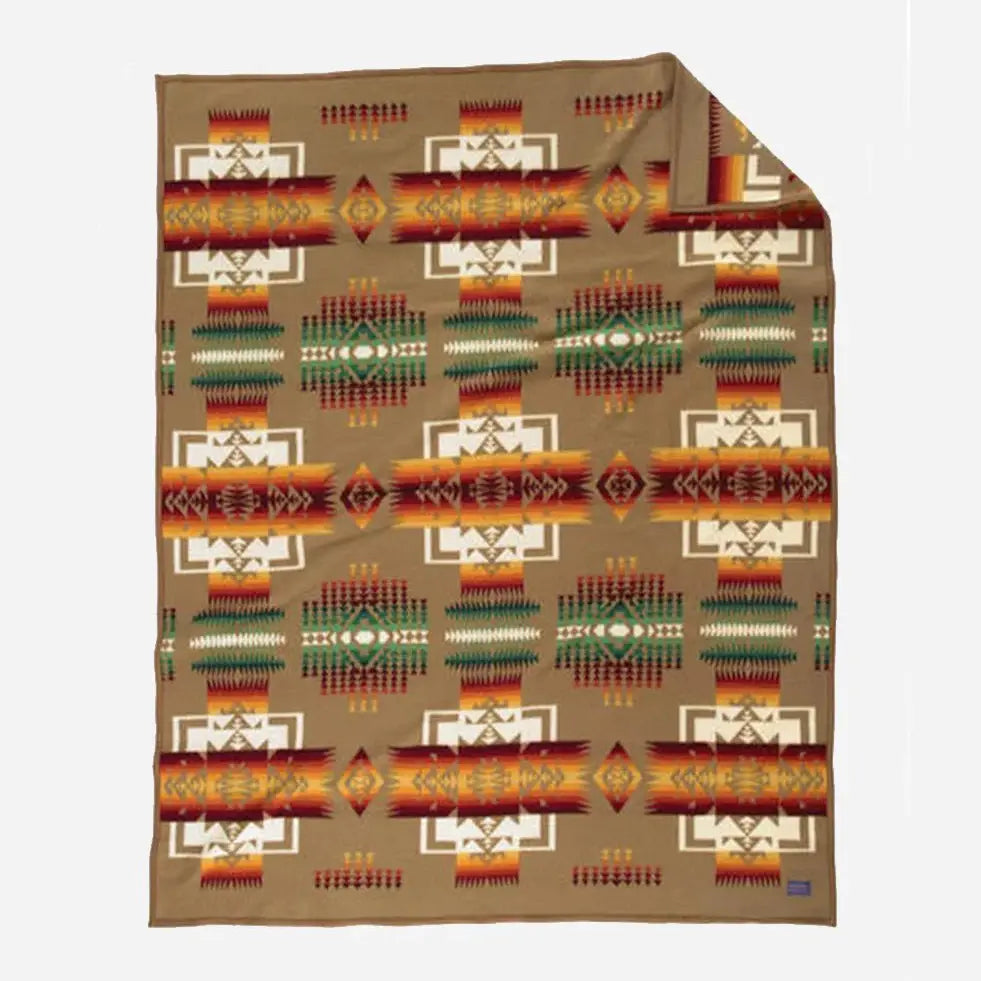Pendleton Blanket Chief Joseph Blanket Khaki Twin Size