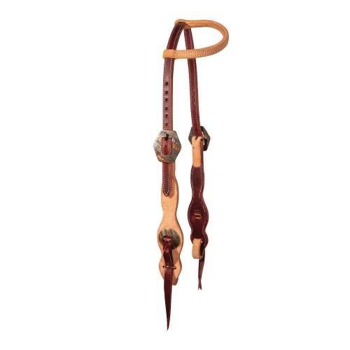 Professional's Choice Two Tone Tassel Quick Change Single Ear Headstall 5135RO - Professional's Choice
