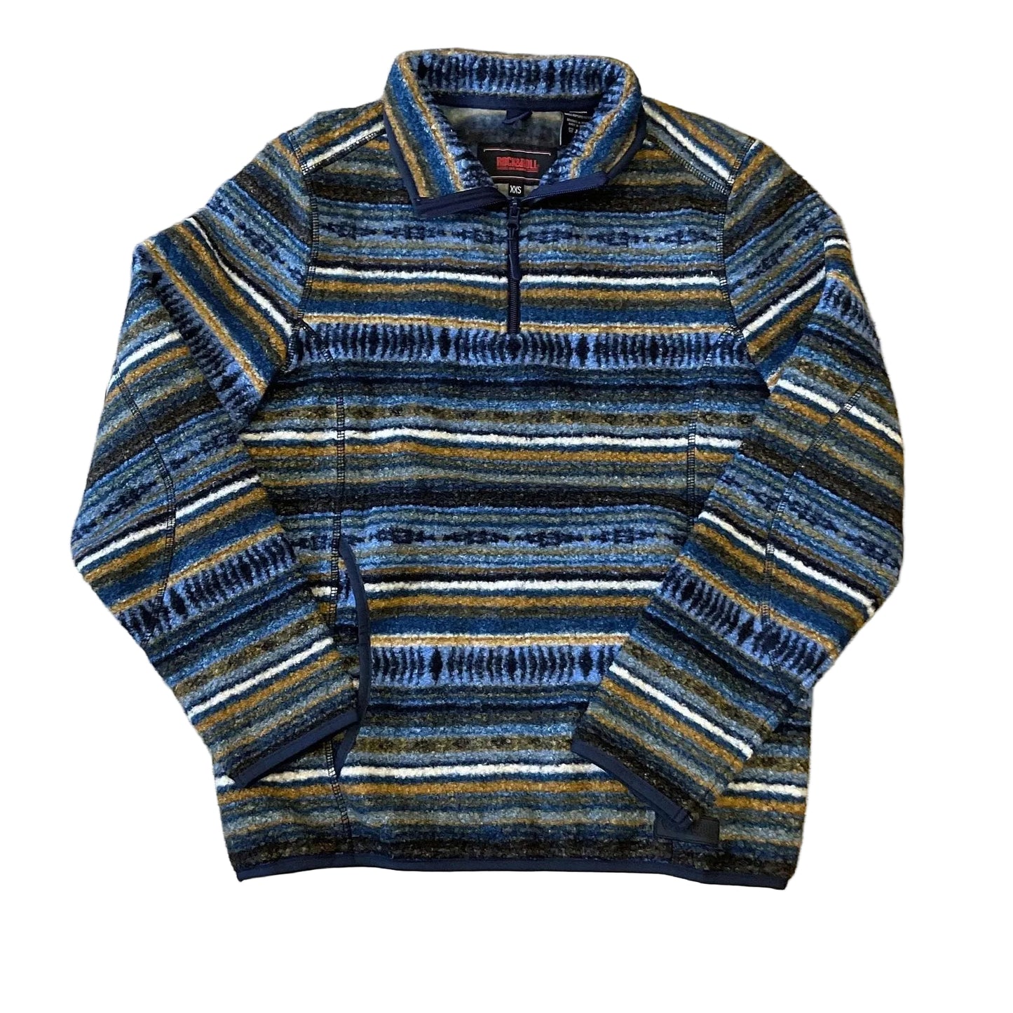 Rock & Roll Men's Aztec Stripe Berber Sweater