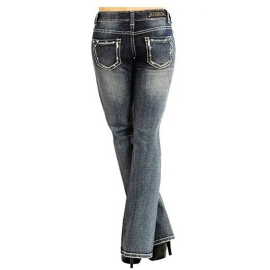Rock & Roll Women’s Jeans Low Rise Boot Cut W0-4483 - Rock & Roll