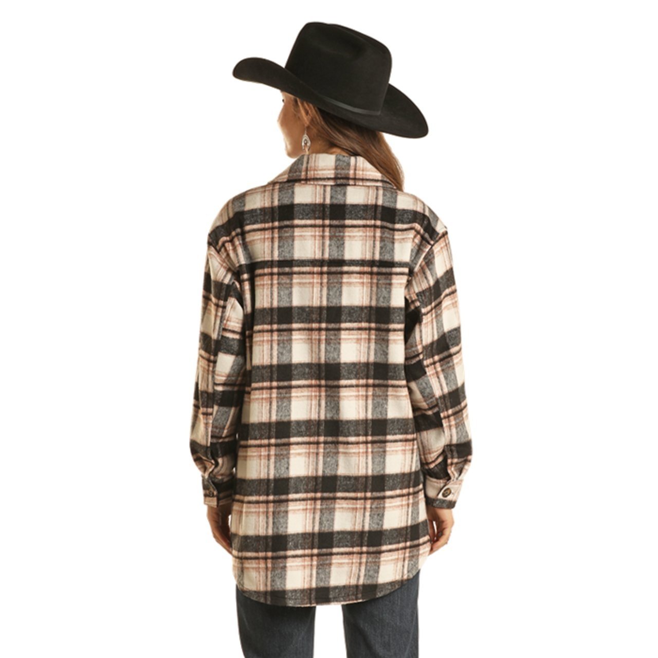 Rock & Roll Women's Plaid Coat -Clearance