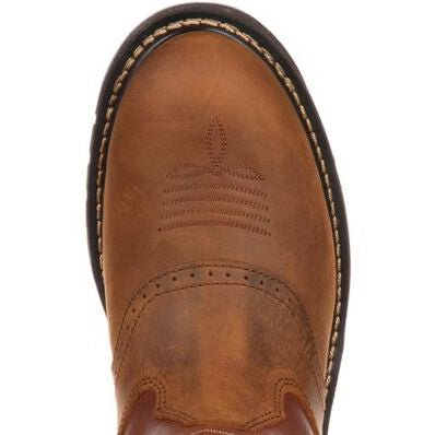 Rocky Original Ride Branson Saddle Roper Western Boot