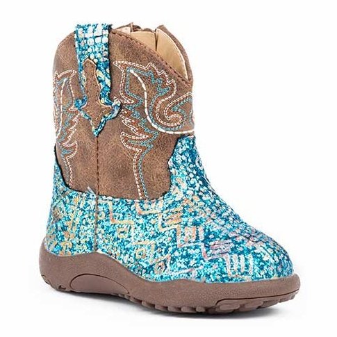 Roper Infant Cowbabies Glitter Boot Aztec