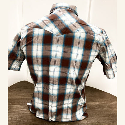 Roper Men’s Short Sleeve Snap Shirt 03-002-0062-4030 BR - Roper