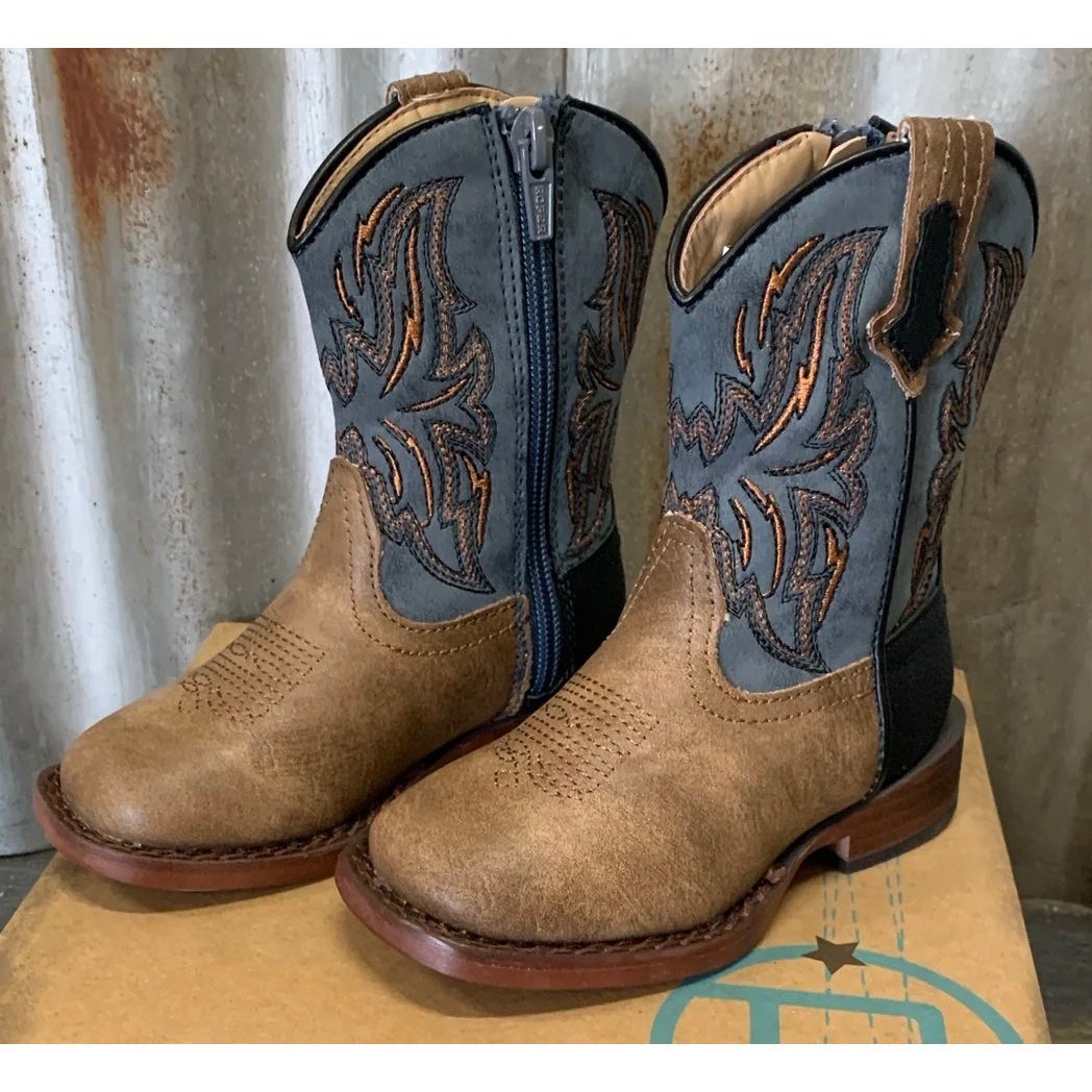 Roper Toddler “Dalton” Boy’s Cowboy Boot With Zipper