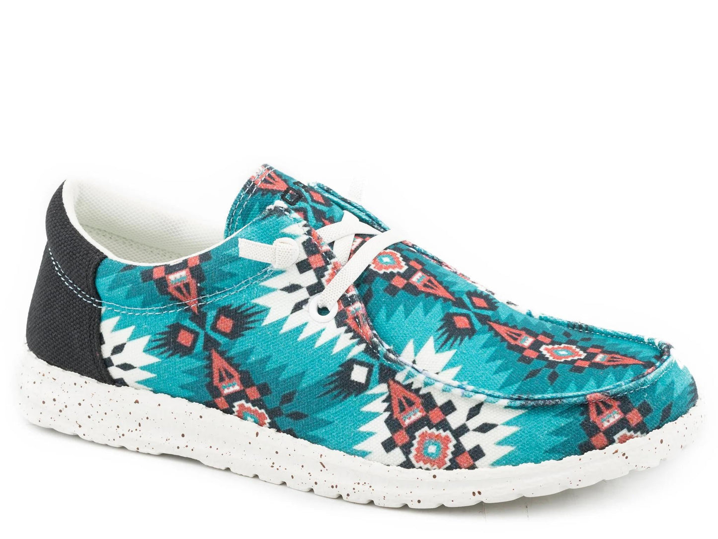 Roper Women's Hang Loose Aztec Fabric Casual Shoe