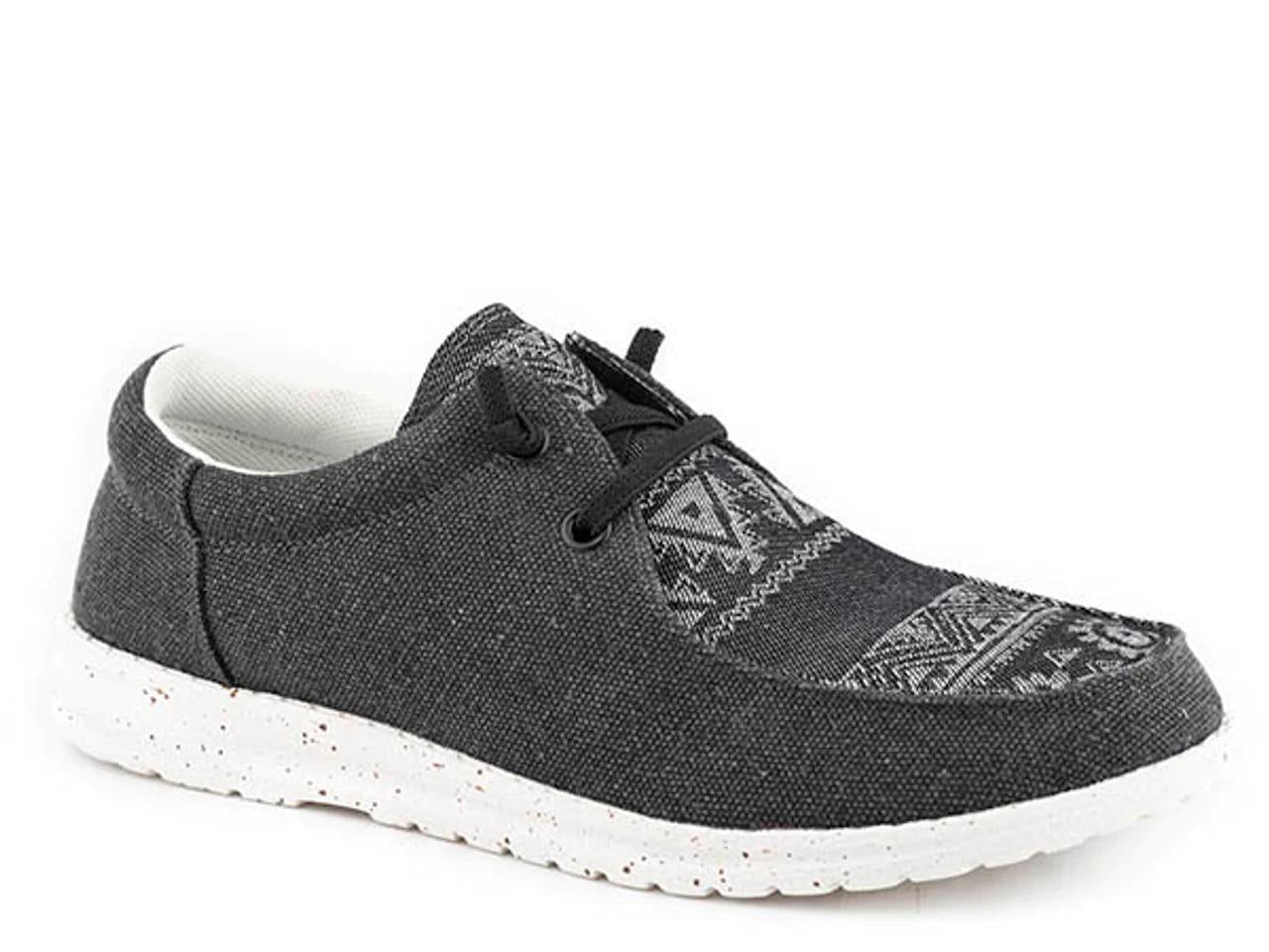 Roper Women’s Hang Loose Casual Shoes Slip On Canvas Aztec Accent