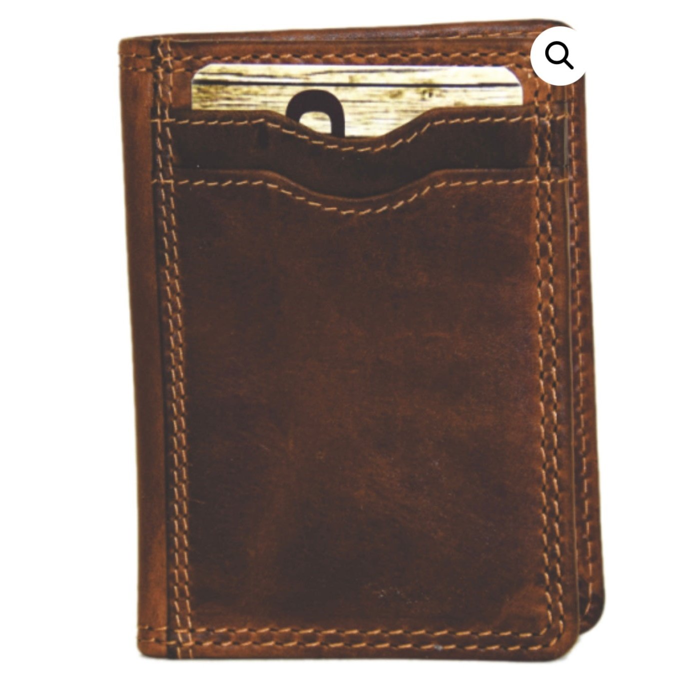 Rugged Earth Men’s Small Credit Card Wallet Brown