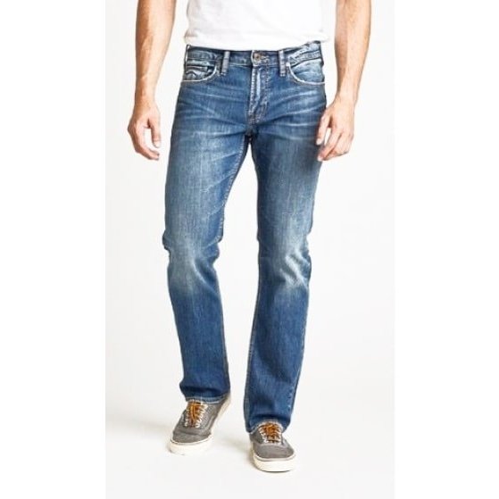 Silver Jeans Men's Allan Low Rise, Classic Fit, Straight Leg -Clearance