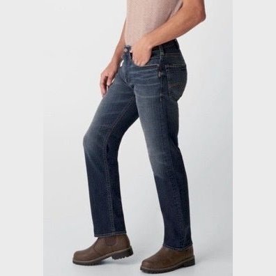 Silver Jeans Men's Eddie Relaxed Fit Tapered Leg