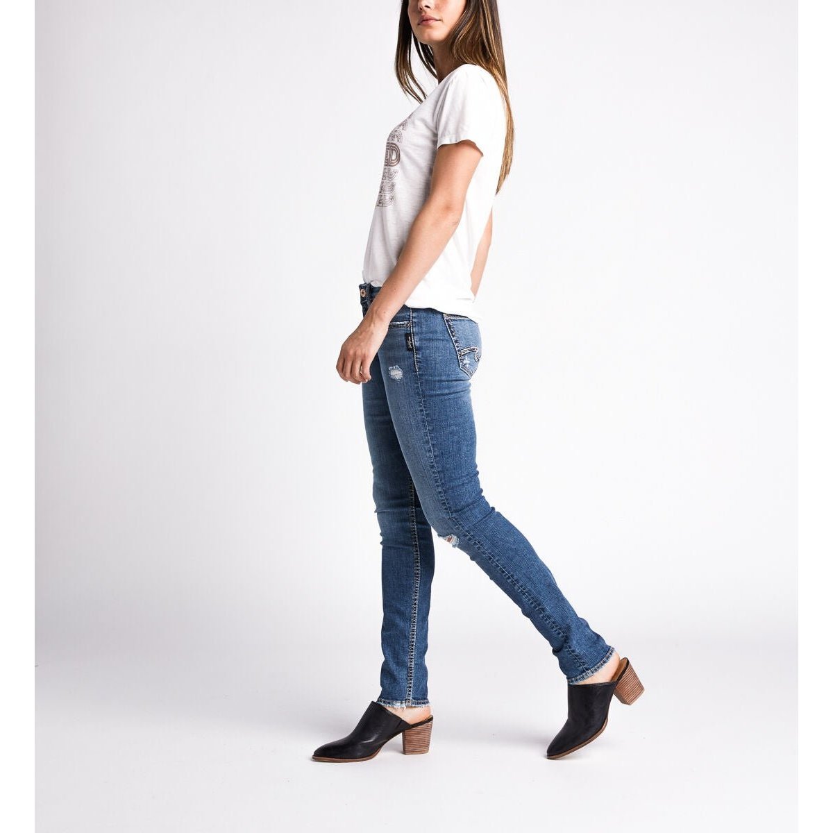 Silver Jeans Women’s Avery High Rise Slim Fit