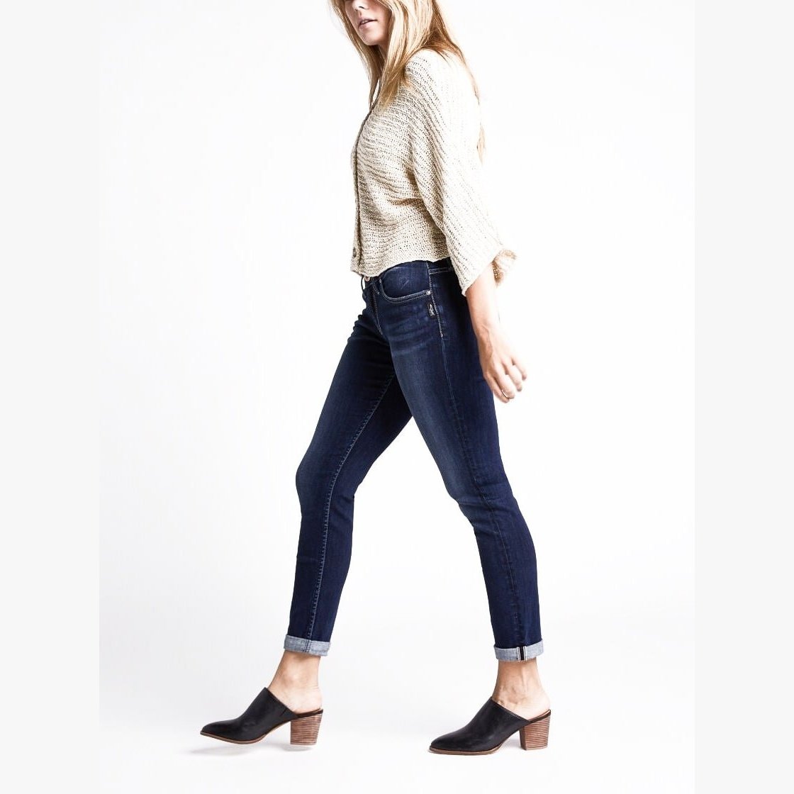 Silver Jeans Women’s Mid Rise Boyfriend Fit Slim Leg - Clearance