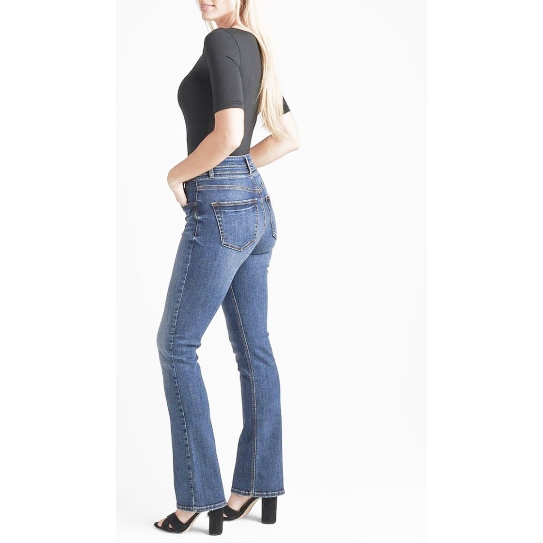 Silver Women’s Jeans Avery Curvy Fit Slim Boot L94609ECF325 - Silver Jeans