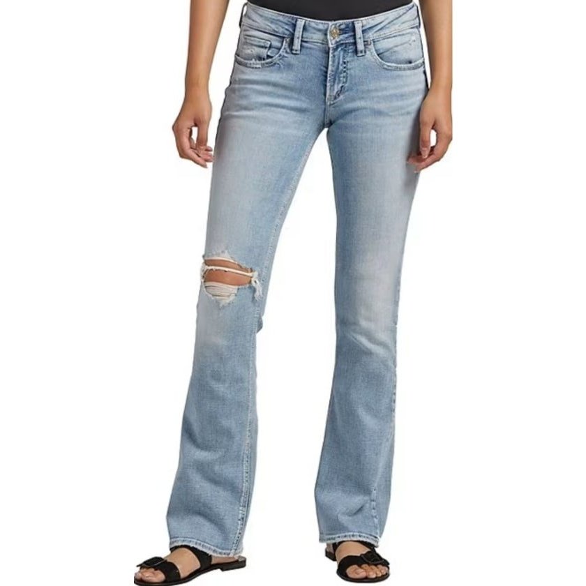 Silver Women’s Jeans Britt Curvy Fit Low Rise Slim Boot -Clearance