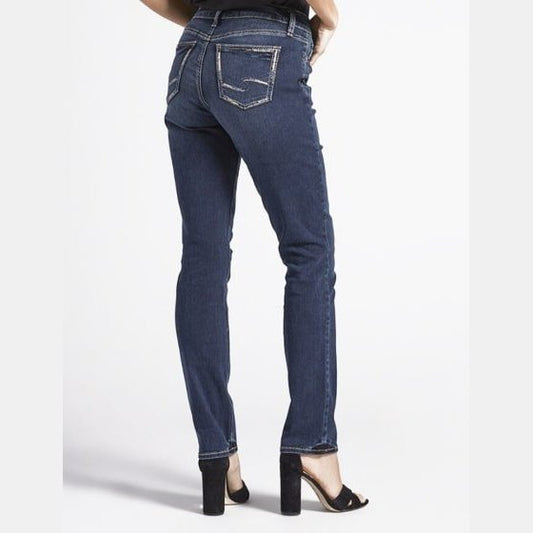 Silver Women’s Jeans Elyse Mid Rise Straight Leg L03403EDB441 - Silver Jeans