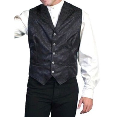 Wahmaker Frontier Clothing Men's Vest Formal Wear Silk Floral Various Colours