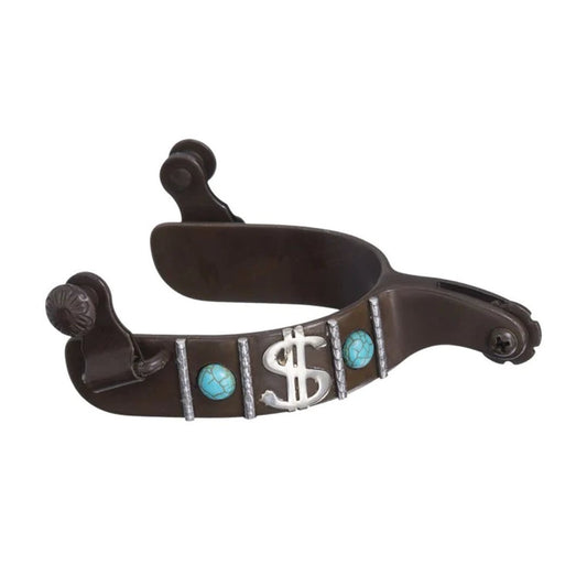 Western Spurs Tough 1 Spur ABR $ with Turquoise 78-9963-0-0 - Western Spurs