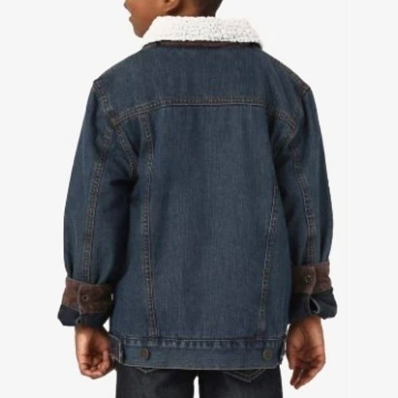 Wrangler Boy's Jean Jacket Sherpa Collar