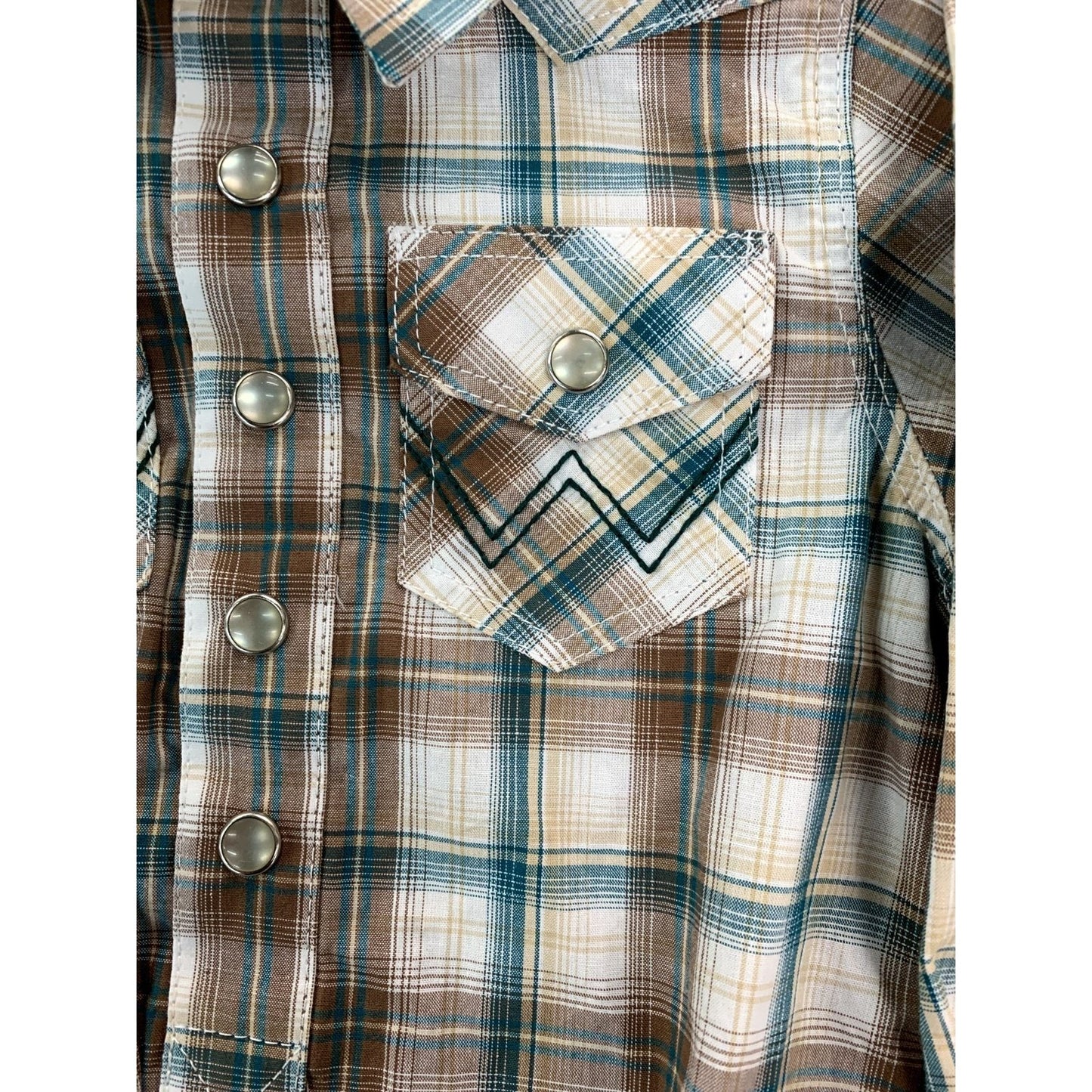 Wrangler Infant Onesie Long Sleeve Plaid