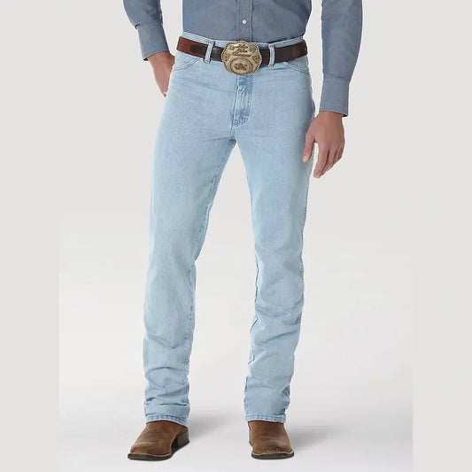 Wrangler Men’s Cowboy Cut Slim Fit Jeans In Bleach 936GBH - Wrangler