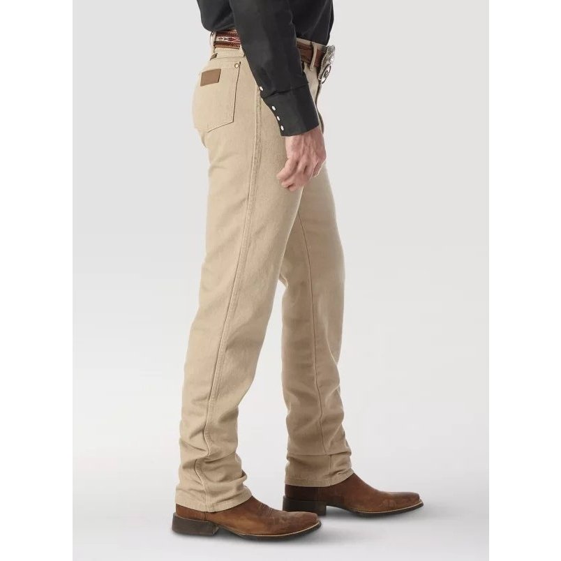 Wrangler Men's Jeans Original Fit Pre-washed Tan