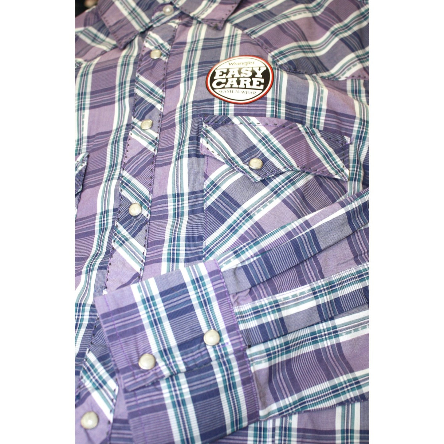 Wrangler Men’s Shirt Authentic Western Snap Wrinkle Free Shirt