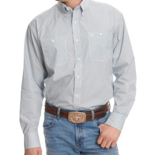 Wrangler Men’s Shirt Casual George Straight Long Sleeve Shirt 112331814 - Wrangler