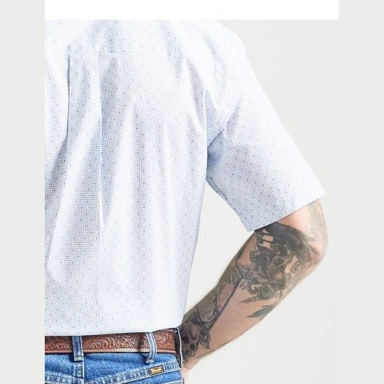 Wrangler Men's Shirt Casual George Straight Short Sleeve