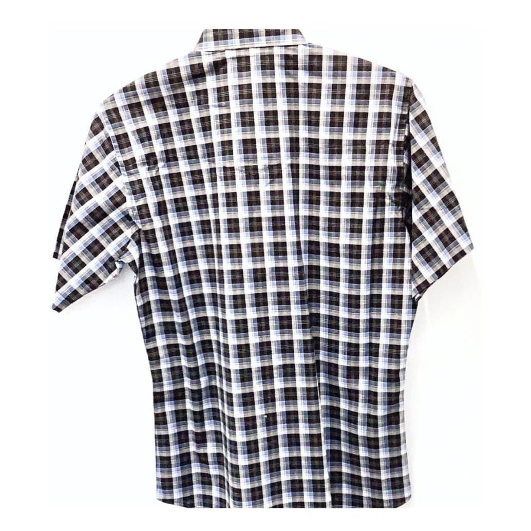 Wrangler Men’s Shirt Short Sleeve Plaid Snaps
