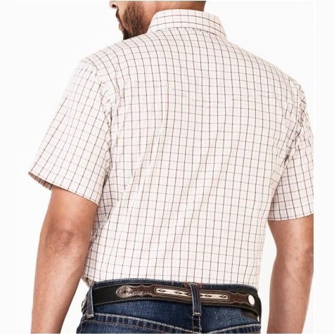 Wrangler Men’s Shirt Short Sleeve Wrinkle Resistant Snaps