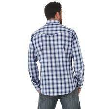 Wrangler Men’s Shirt Silver Edition Long Sleeve Snap- Clearance