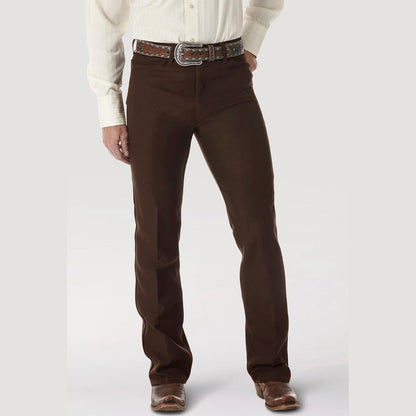 Wrangler Men’s Wrancher Dress Pants Chocolate Brown 82BN - Wrangler