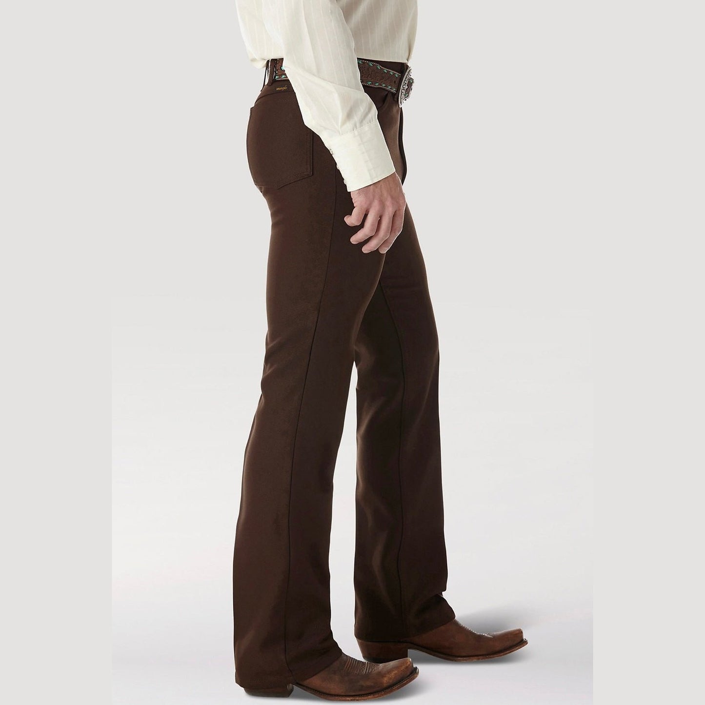 Wrangler Men’s Wrancher Dress Pants Chocolate Brown