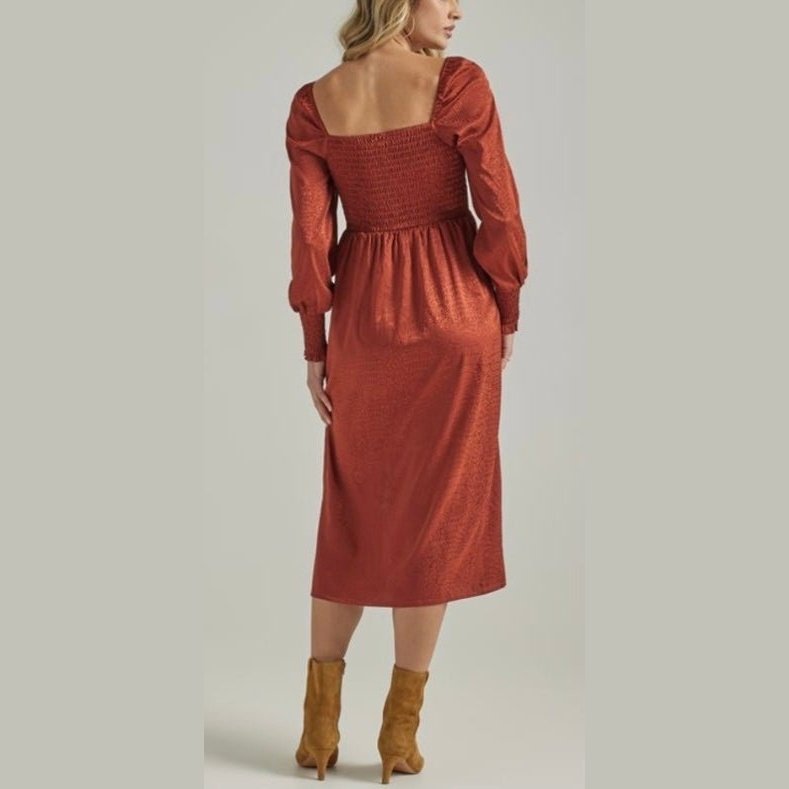 Wrangler Women’s Americana Mahogany Square Neck Dress 112339171 - Wrangler