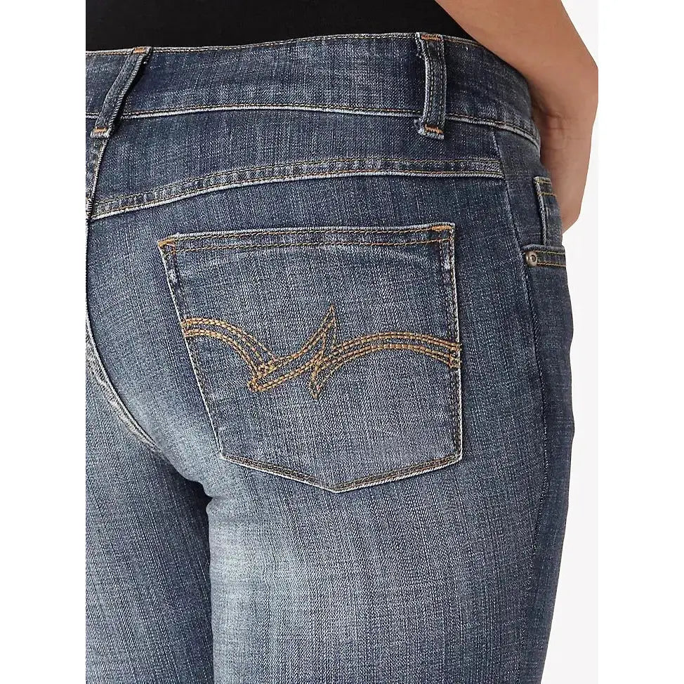 Wrangler Women’s Jeans Essential Mid Rise Bootcut Jean