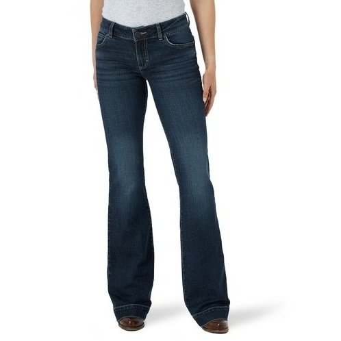 Wrangler Women's Jeans Retro Mae Mid-Rise Wide Leg 09MWWNS - Wrangler