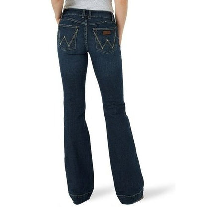 Wrangler Women's Jeans Retro Mae Mid-Rise Wide Leg 09MWWNS - Wrangler