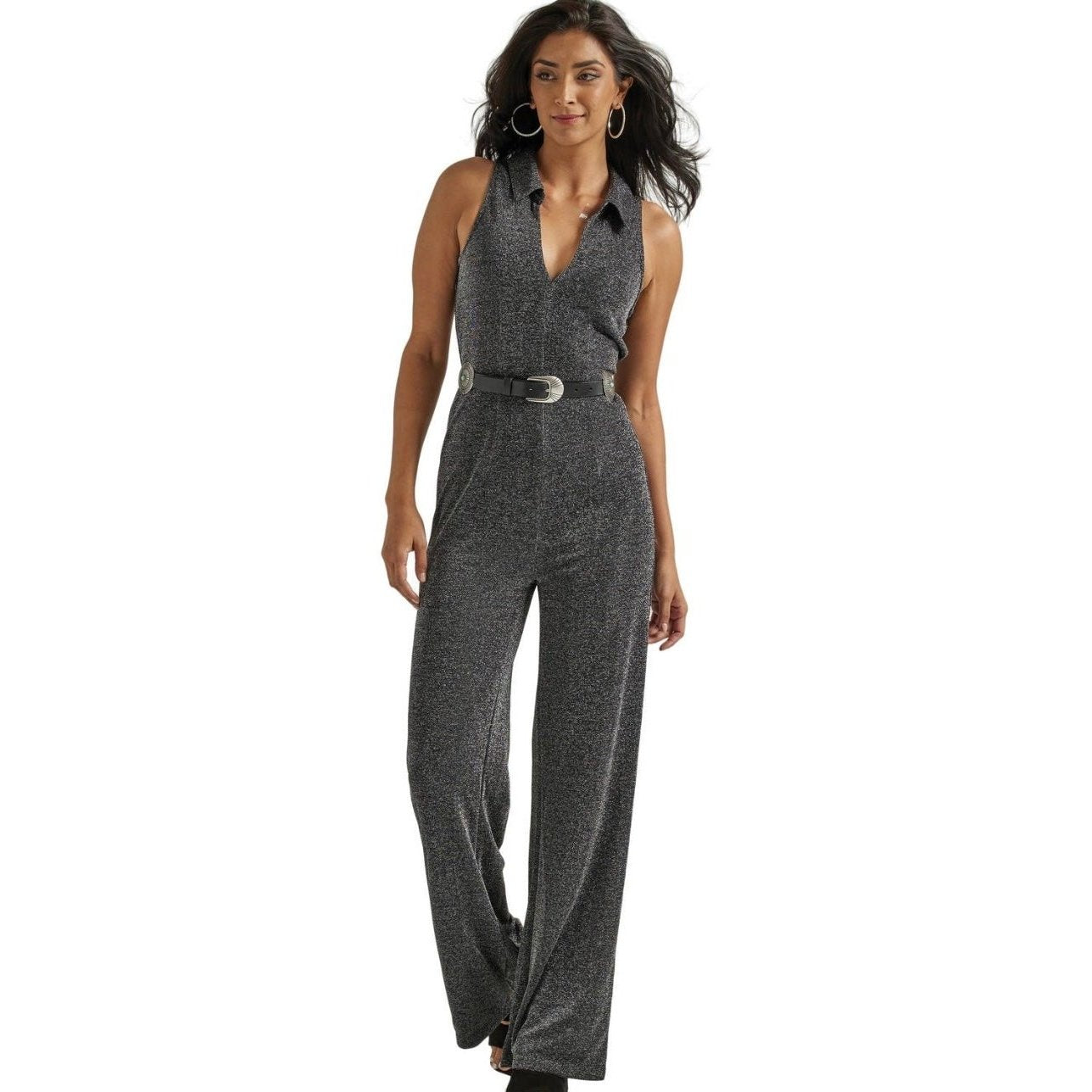 Wrangler Women’s Retro Party Jumpsuit In Black