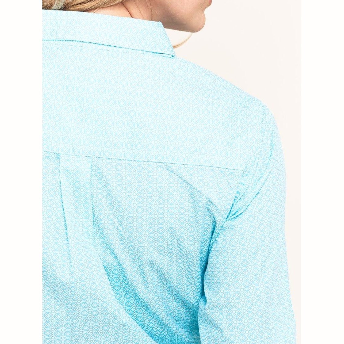 Wrangler Women’s Western George Strait Light Blue Button Up Shirt