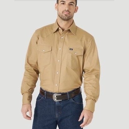 Wrangler Work Men's Shirt Advanced Comfort Long Sleeve - Wrangler