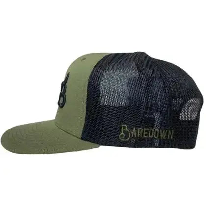 Baredown Brand Flat Bill Snapback Forest