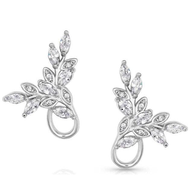 Montana Silversmiths Earrings - Frozen In Time Leaf