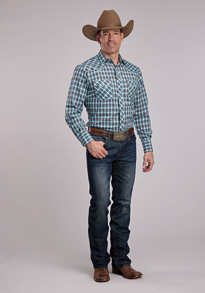 Roper Men's Long Sleeve Western Snap Shirt weis-western-wear