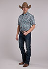 Roper Men's Short Sleeve Snap Shirt Plaid weis-western-wear
