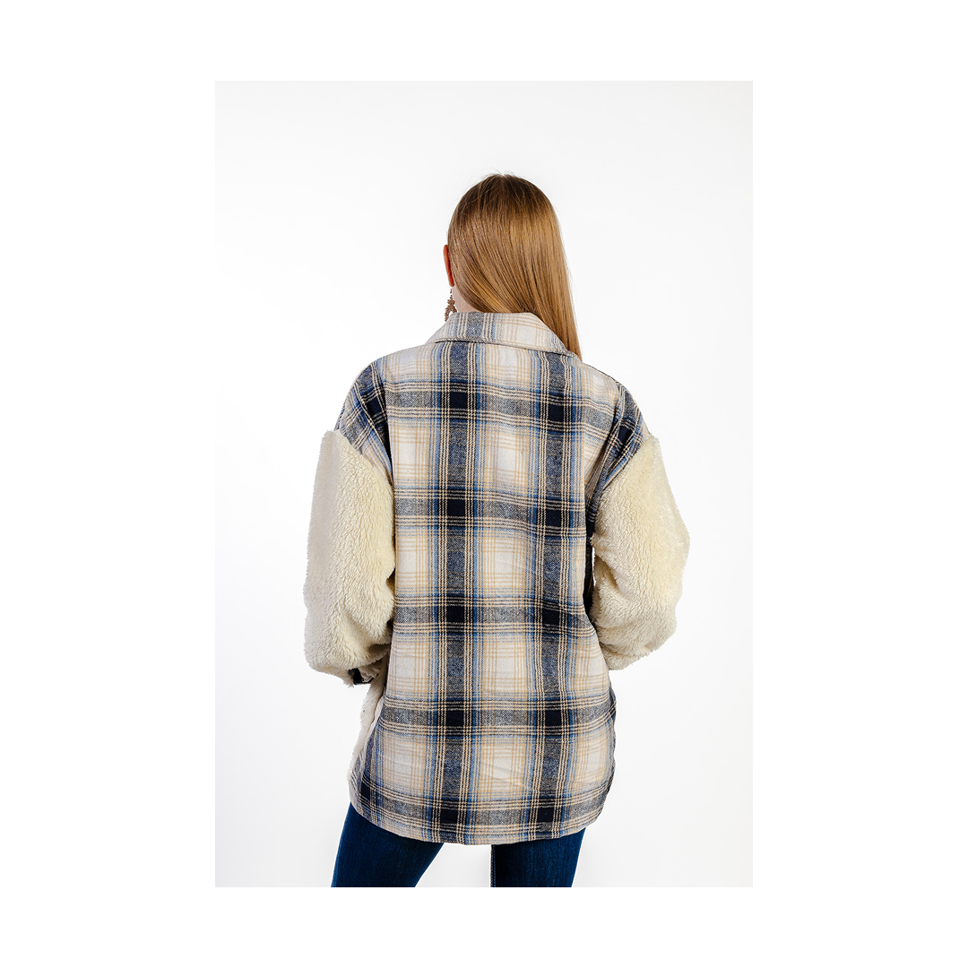 Roper Women's Shirt Jacket Plaid/ Sherpa