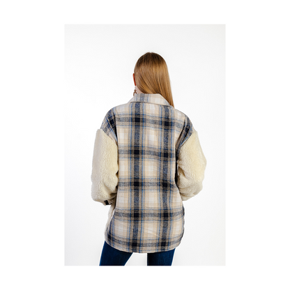 Roper Women's Shirt Jacket Plaid/ Sherpa