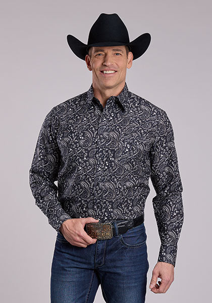 Roper Men's Paisley Printed Long Sleeve Snap Shirt weis-western-wear