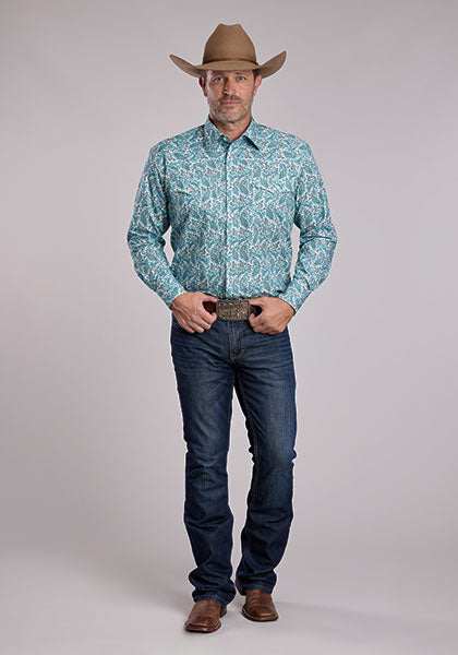 Roper Men's Long Sleeve Shirt- Snaps weis-western-wear