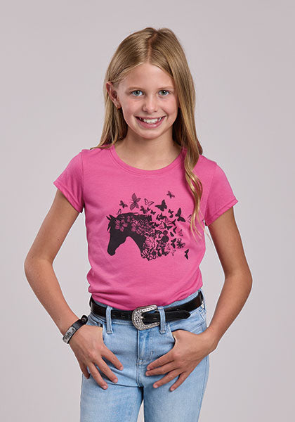 Roper Girls Printed Horse TShirt